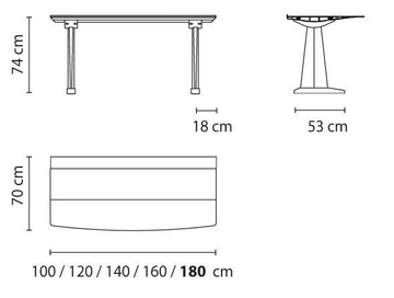 TABLE B DESK - WOOD - Rectangular aluminium and wood writing desk by BD Barcelona Design - view 3